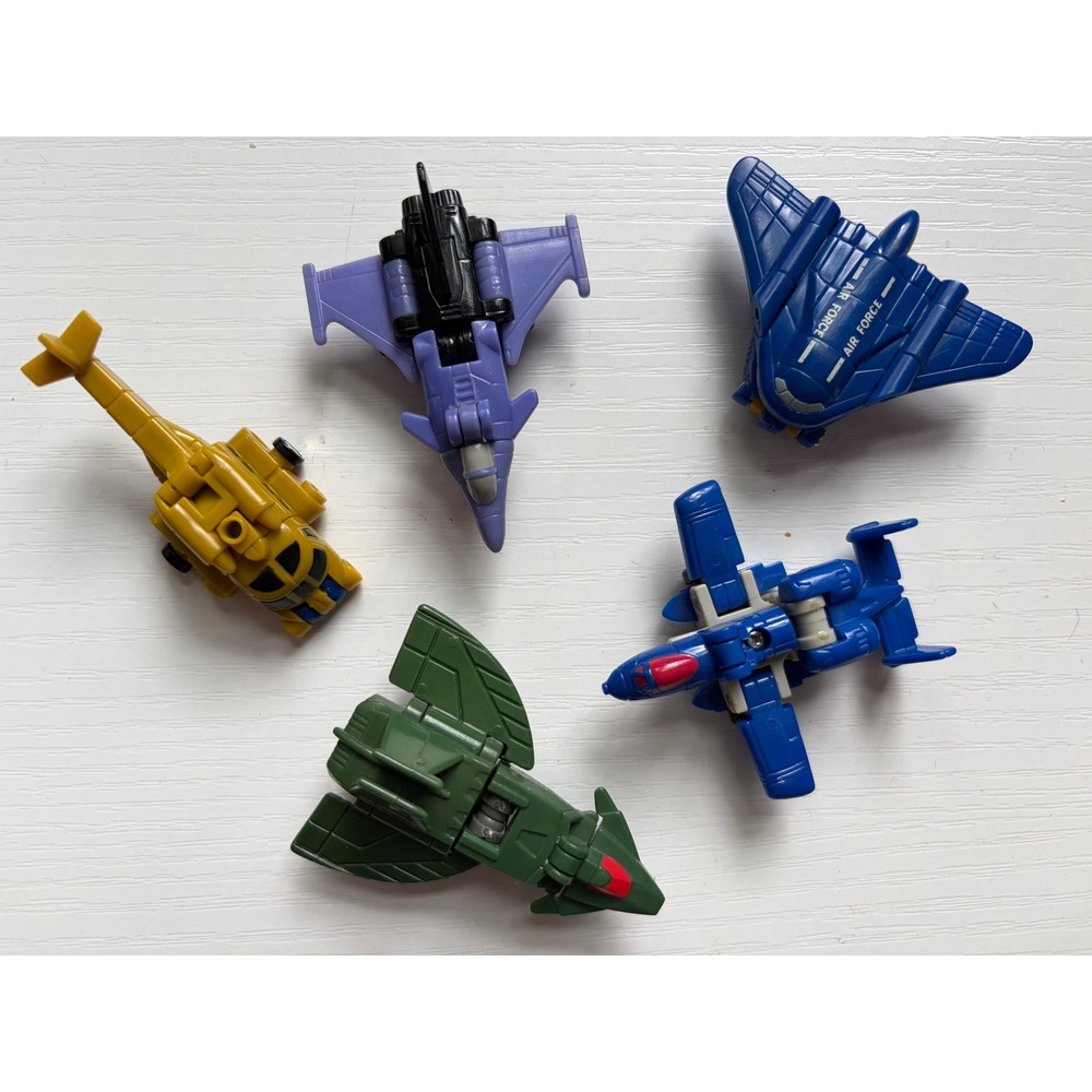 Lot of 5 Vintage 80s Original G1 Transformers Micromasters Figures Hasbro Toys